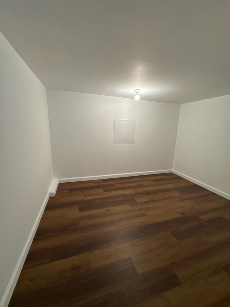 Finished empty room after the work was completed